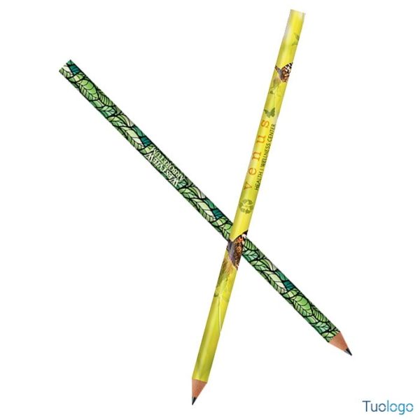 Due matite incrociate su sfondo bianco, una con logo venus e l